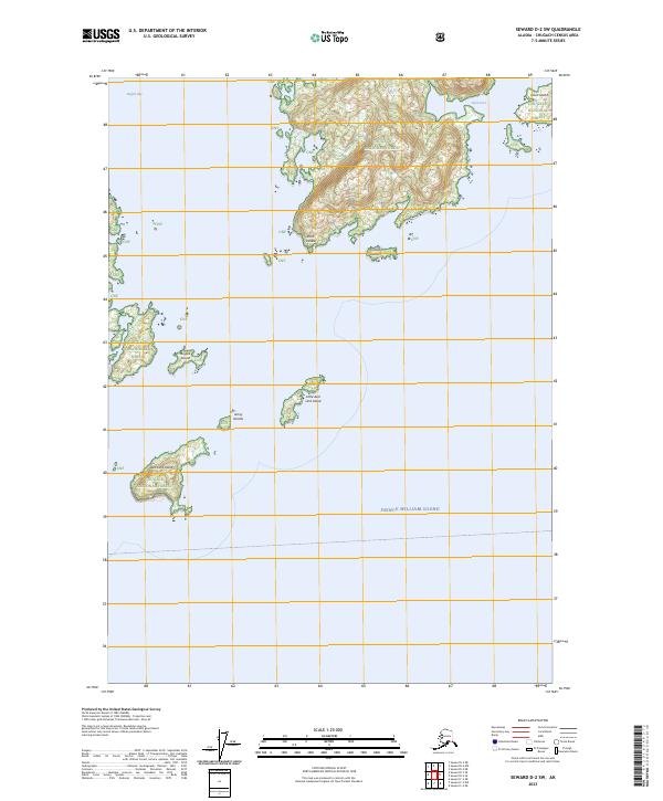 USGS Topographic Map – Seward D-2 SW