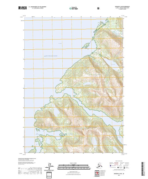 USGS Topographic Map – Seward D-3 NW