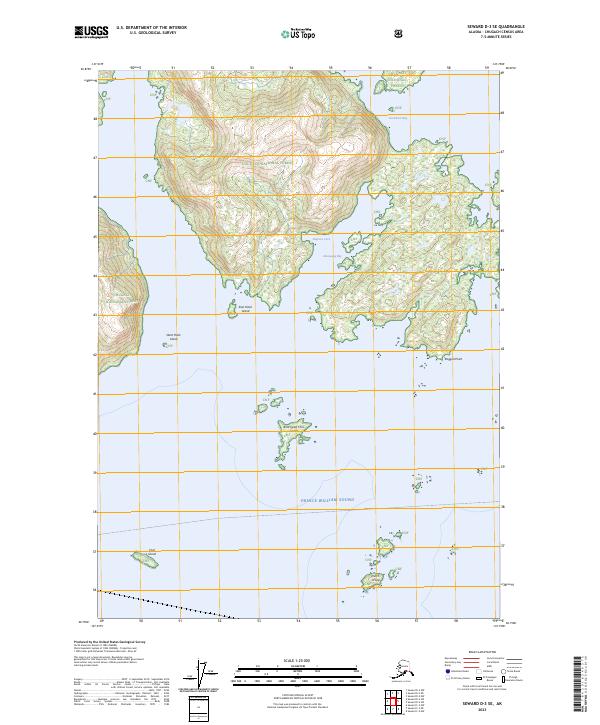 USGS Topographic Map – Seward D-3 SE