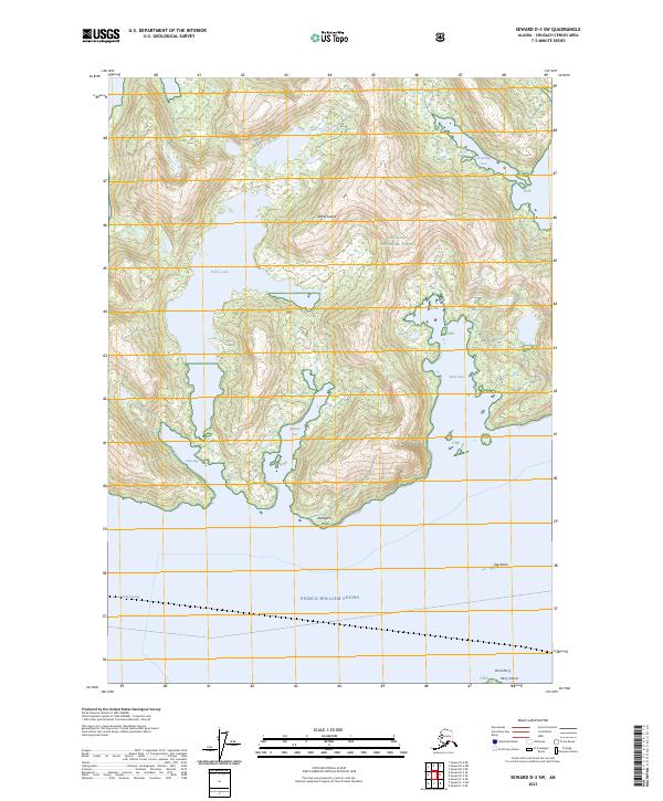 USGS Topographic Map – Seward D-3 SW
