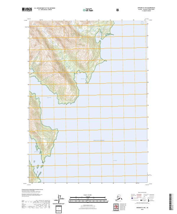 USGS Topographic Map – Seward D-4 NE