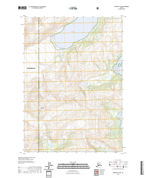 USGS Topographic Map – Seward D-4 NW