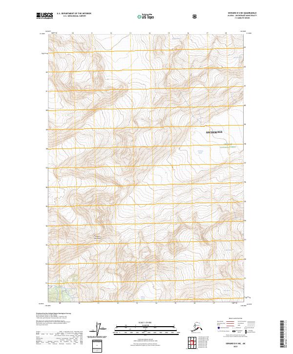 USGS Topographic Map – Seward D-5 NE