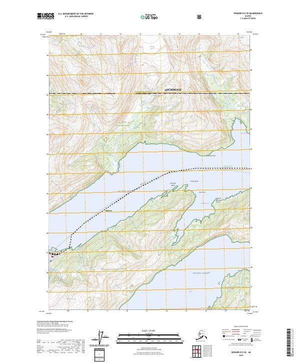 USGS Topographic Map – Seward D-5 SE