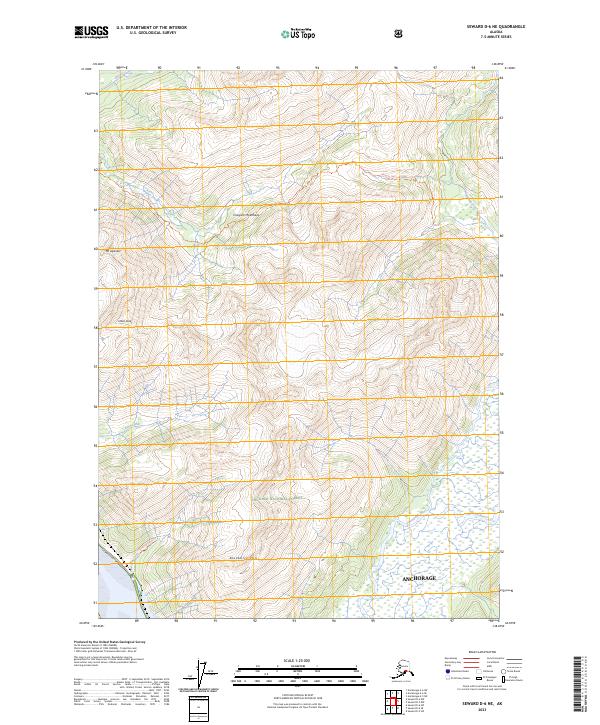 USGS Topographic Map – Seward D-6 NE