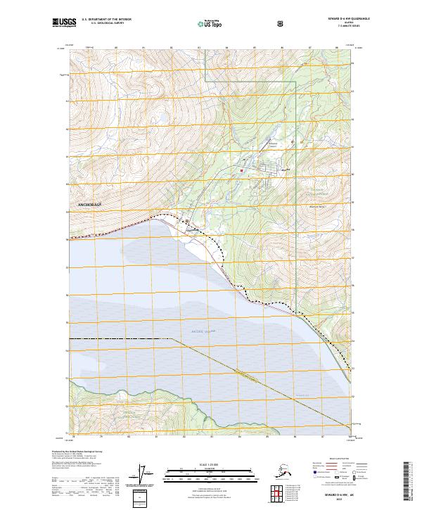 USGS Topographic Map – Seward D-6 NW