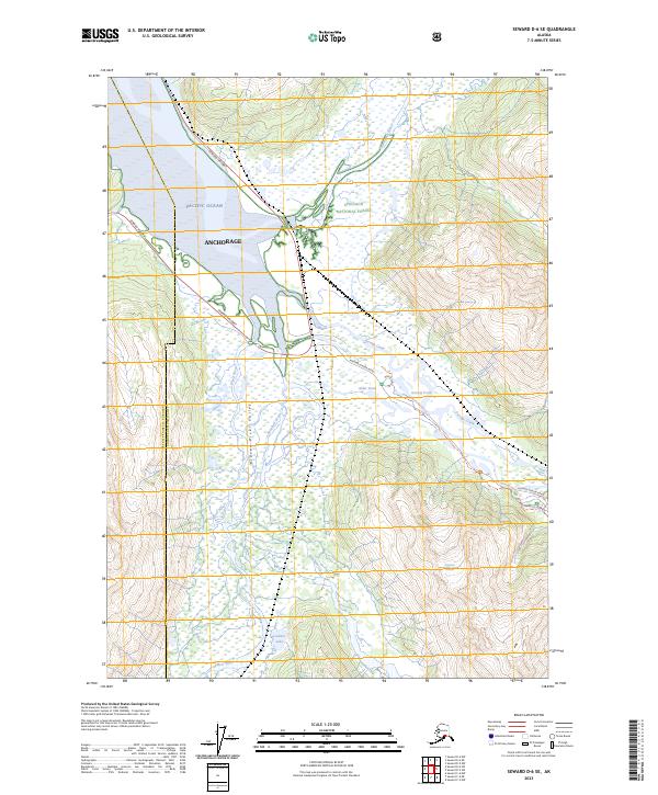 USGS Topographic Map – Seward D-6 SE