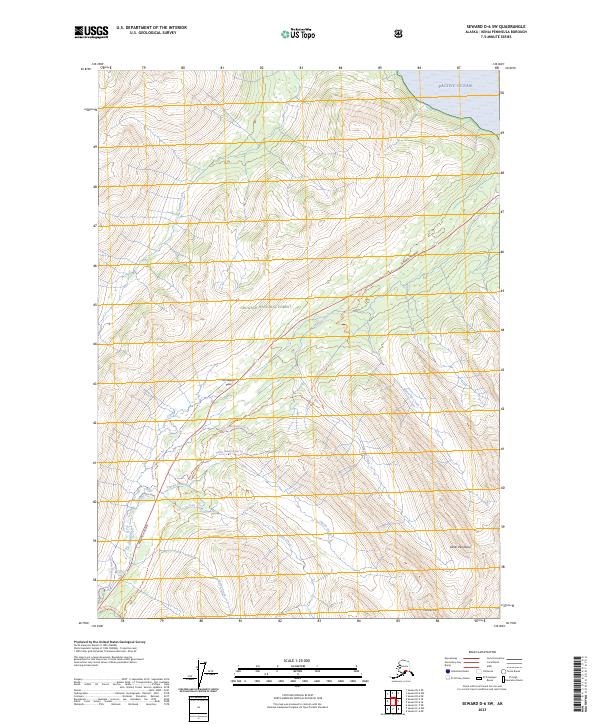 USGS Topographic Map – Seward D-6 SW