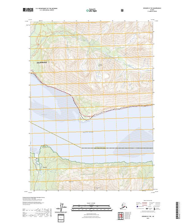 USGS Topographic Map – Seward D-7 NE