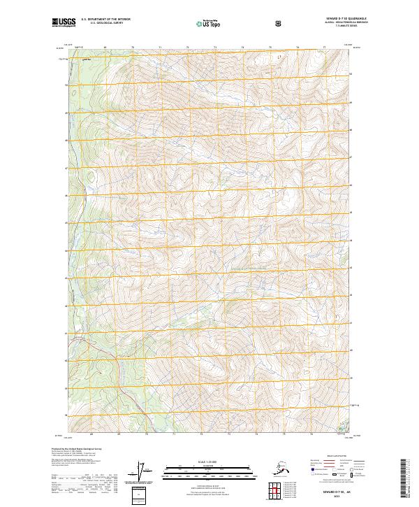 USGS Topographic Map – Seward D-7 SE