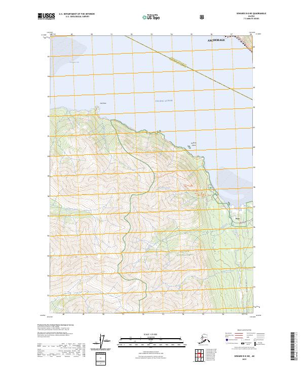 USGS Topographic Map – Seward D-8 NE