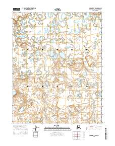 2015 Map of Shungnak B-5 NW, 2015 Print