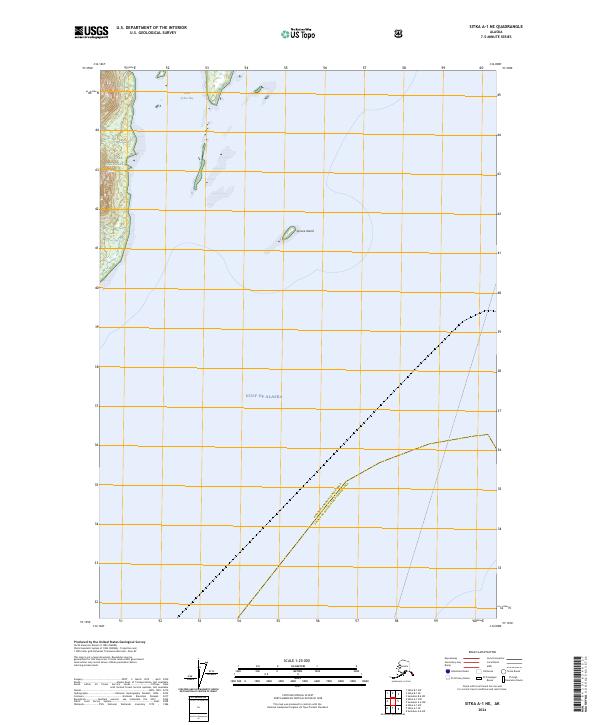 USGS Topographic Map – Sitka A-1 NE