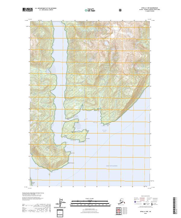 USGS Topographic Map – Sitka A-1 NW