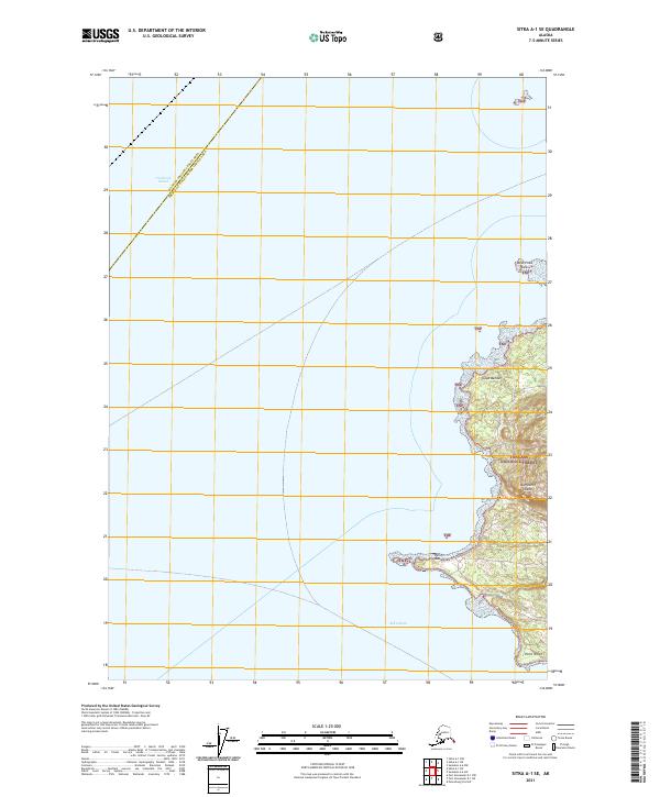 USGS Topographic Map – Sitka A-1 SE