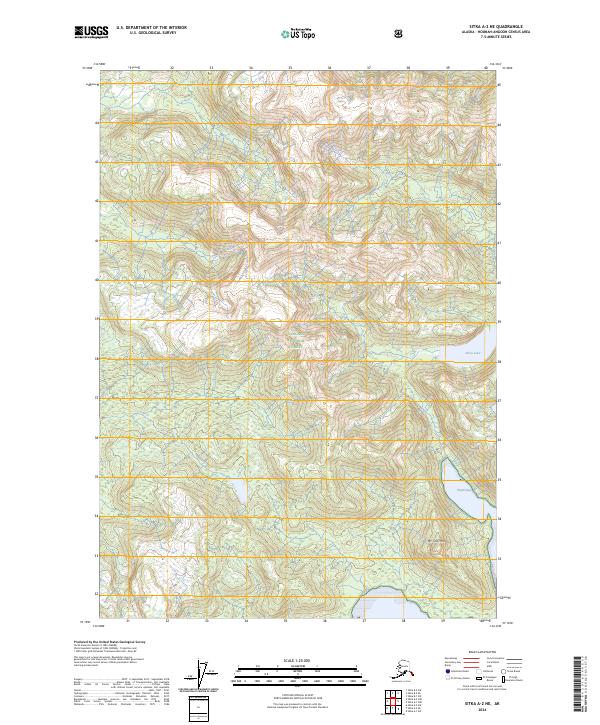 USGS Topographic Map – Sitka A-2 NE