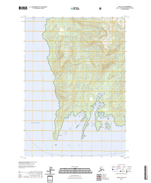 USGS Topographic Map – Sitka A-2 SW