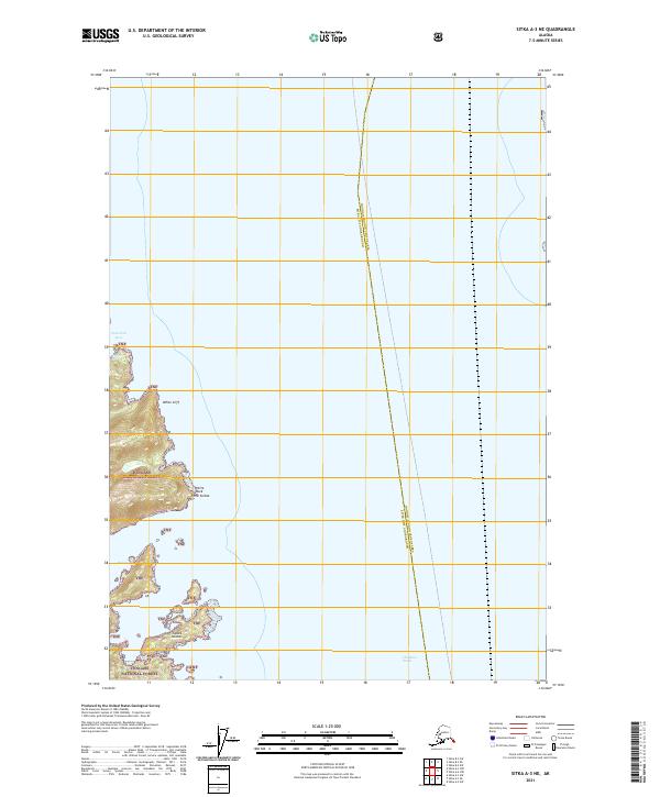 USGS Topographic Map – Sitka A-3 NE