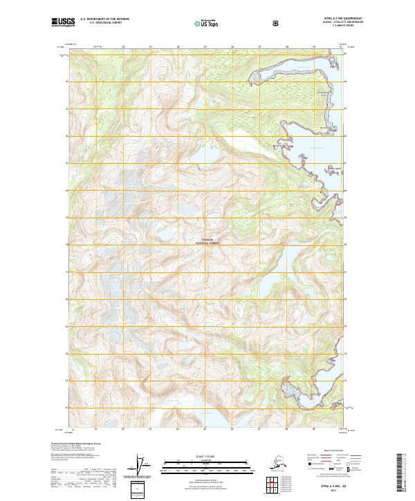 USGS Topographic Map – Sitka A-3 NW