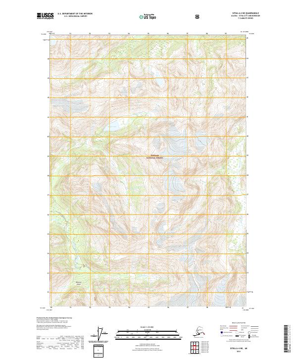 USGS Topographic Map – Sitka A-4 NE