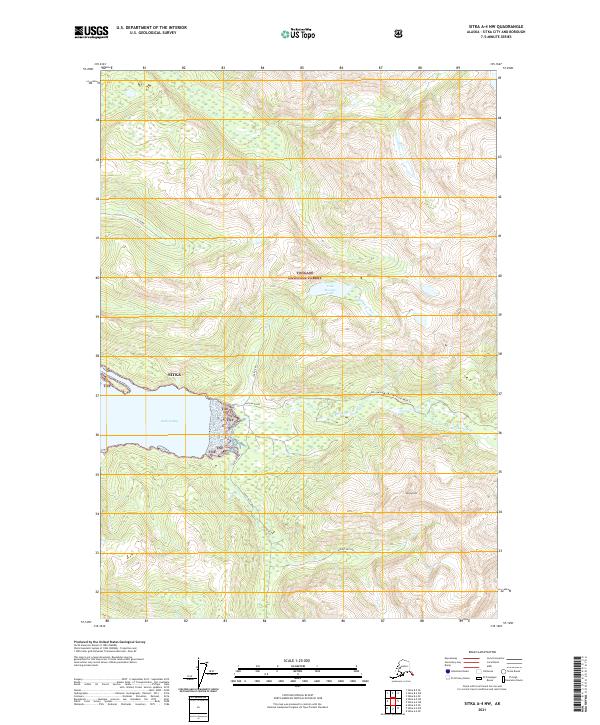 USGS Topographic Map – Sitka A-4 NW