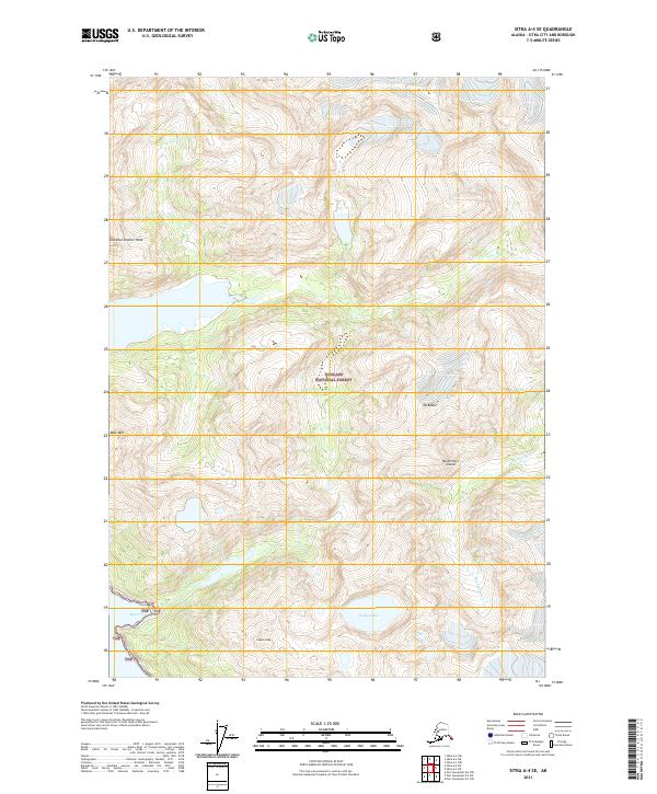 USGS Topographic Map – Sitka A-4 SE