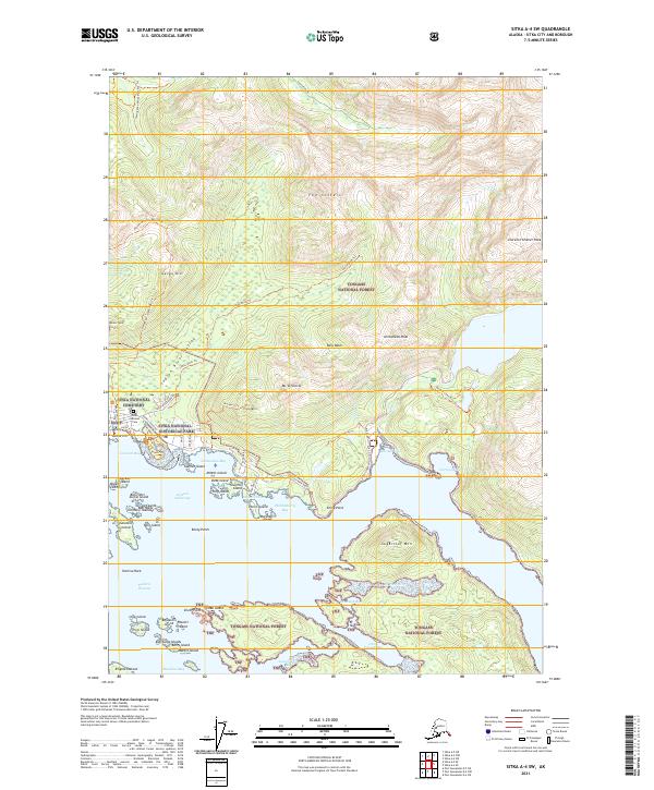 USGS Topographic Map – Sitka A-4 SW