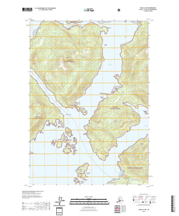 USGS Topographic Map – Sitka A-5 NE