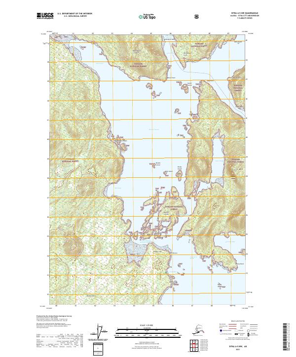 USGS Topographic Map – Sitka A-5 NW