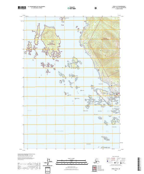 USGS Topographic Map – Sitka A-5 SE