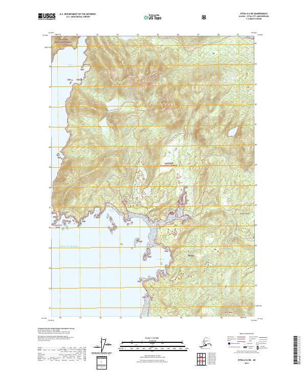 USGS Topographic Map – Sitka A-6 NE