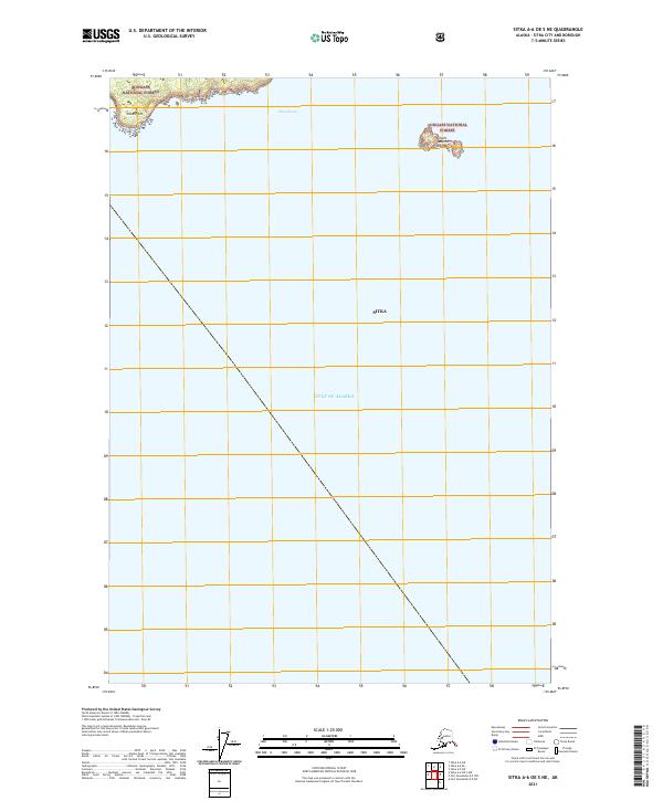 2021 Map of Sitka A-6 OE S NE, 2021 Print