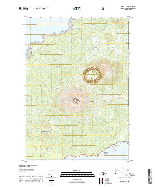 USGS Topographic Map – Sitka A-6 SE