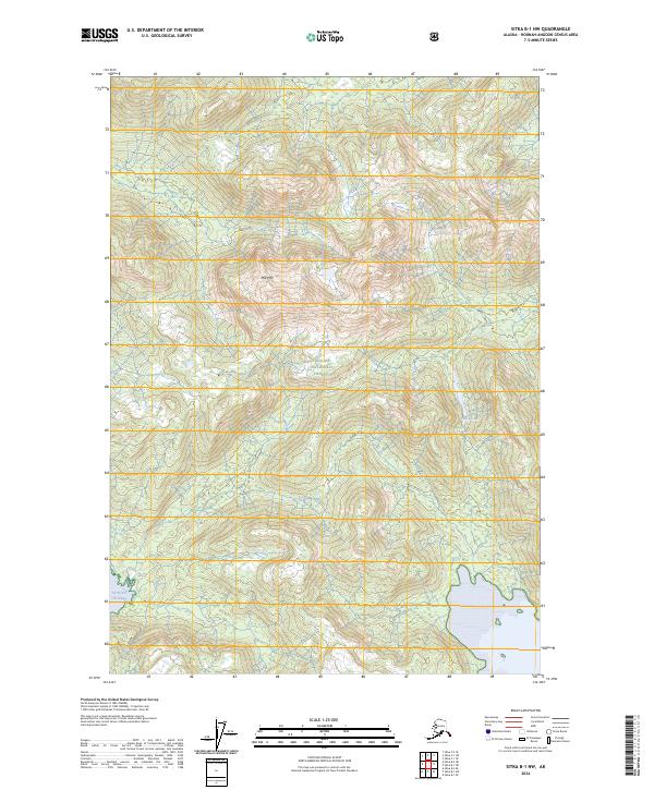 USGS Topographic Map – Sitka B-1 NW