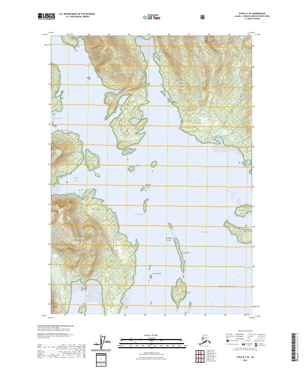USGS Topographic Map – Sitka B-1 SE