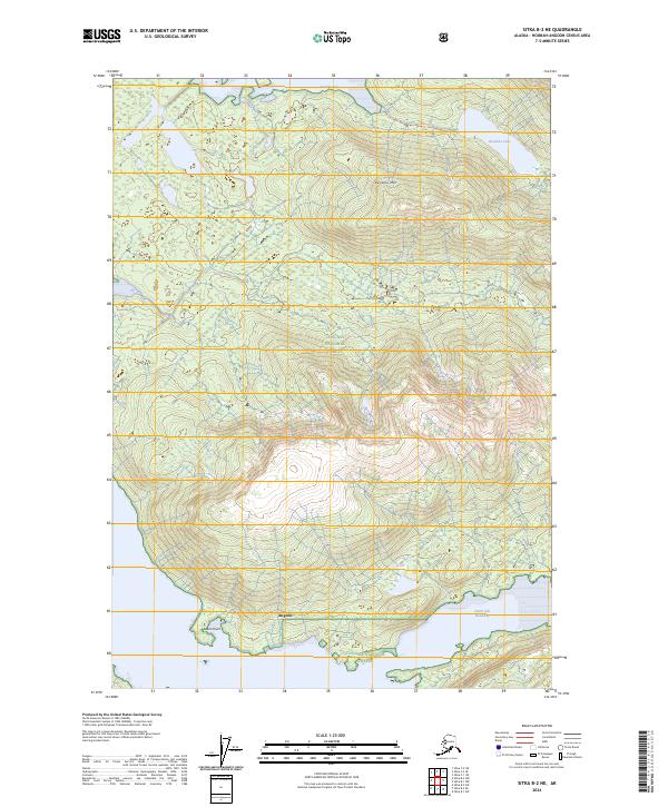 USGS Topographic Map – Sitka B-2 NE