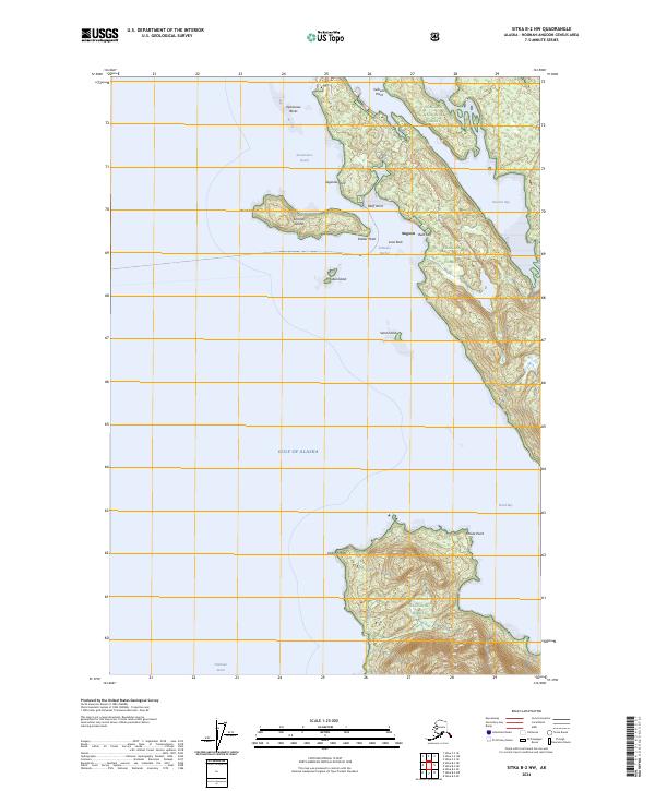 USGS Topographic Map – Sitka B-2 NW