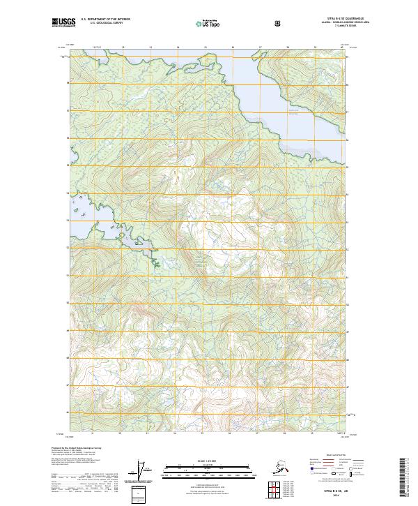 USGS Topographic Map – Sitka B-2 SE