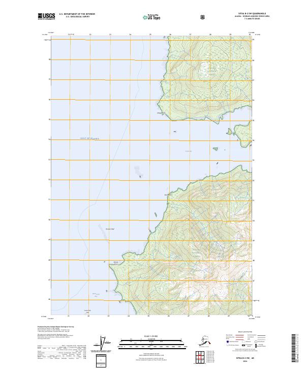 USGS Topographic Map – Sitka B-2 SW