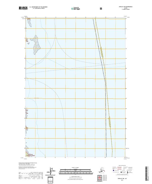 USGS Topographic Map – Sitka B-3 NE