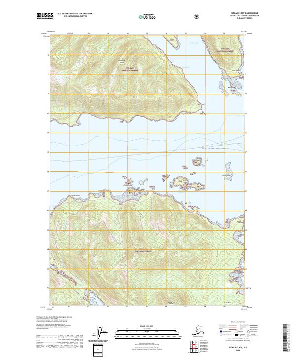 USGS Topographic Map – Sitka B-3 NW