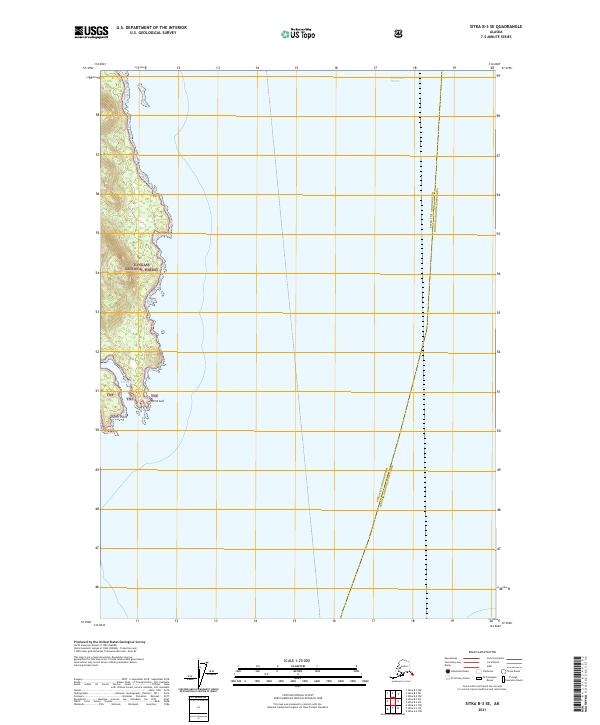 USGS Topographic Map – Sitka B-3 SE