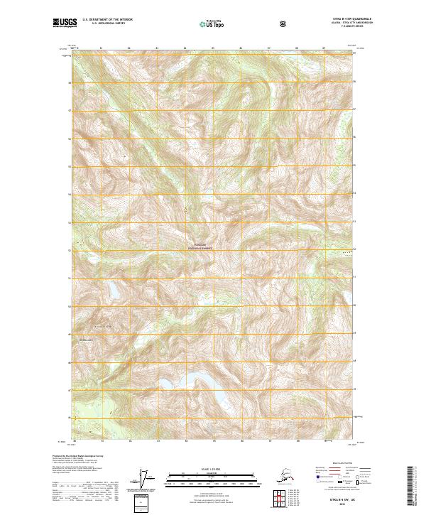 USGS Topographic Map – Sitka B-4 SW