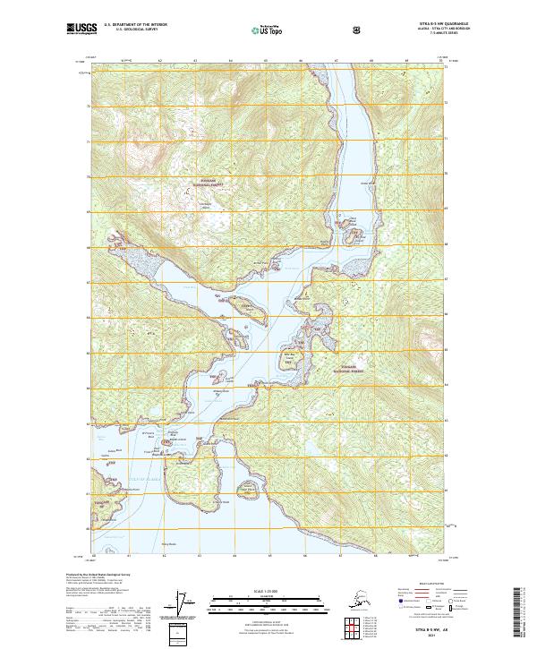 USGS Topographic Map – Sitka B-5 NW