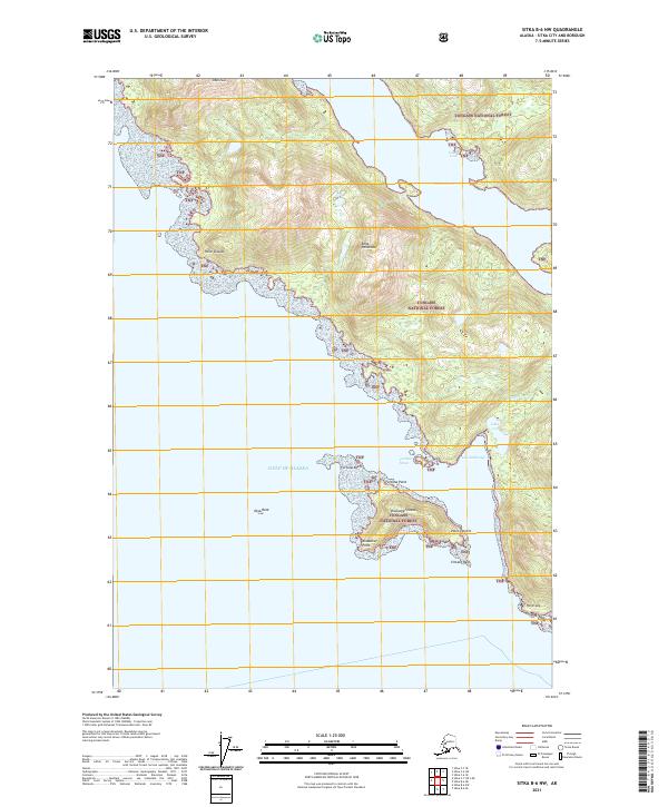 USGS Topographic Map – Sitka B-6 NW