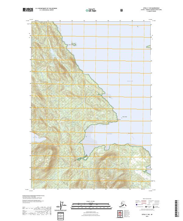 USGS Topographic Map – Sitka C-1 NE