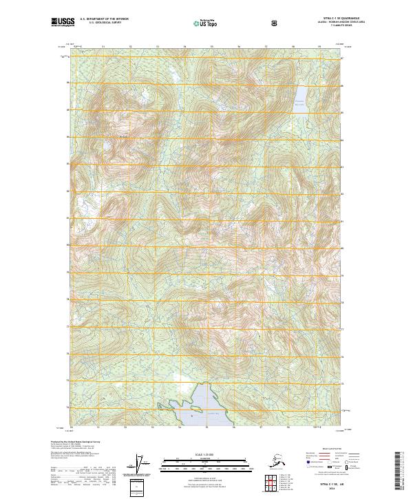 USGS Topographic Map – Sitka C-1 SE