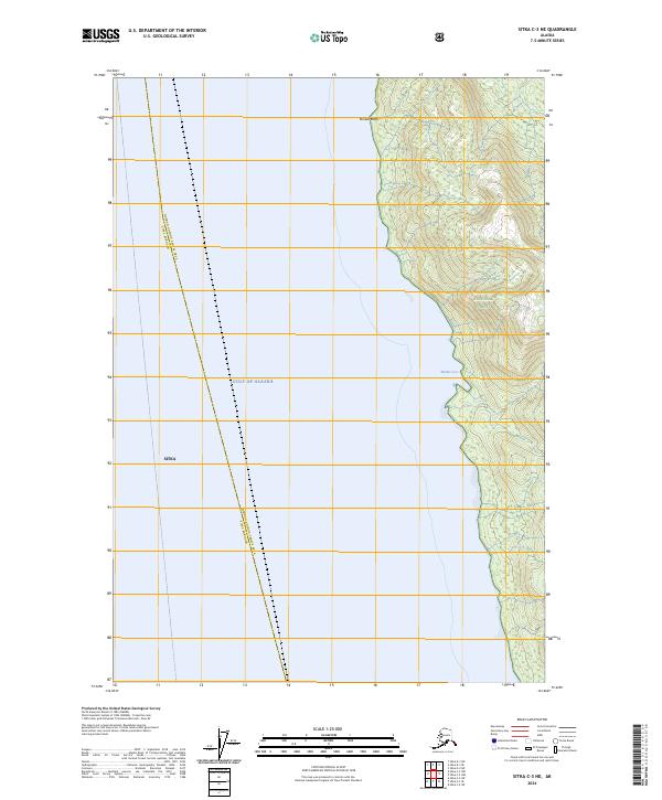 USGS Topographic Map – Sitka C-3 NE