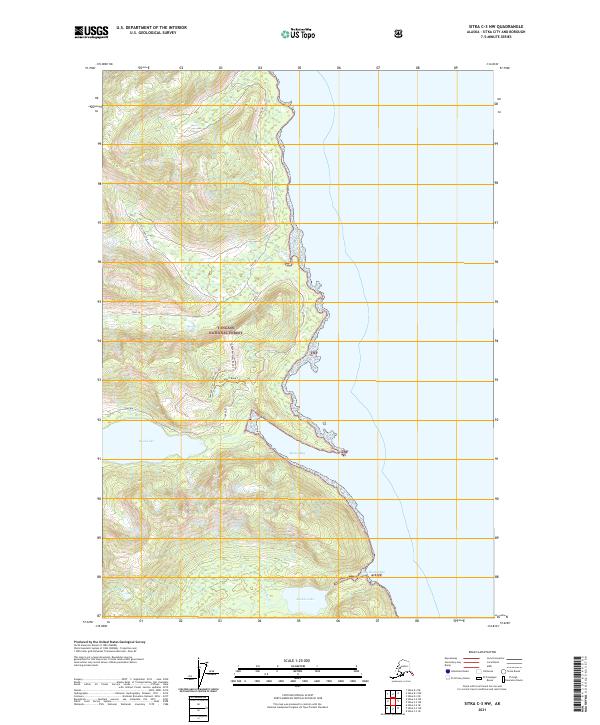 USGS Topographic Map – Sitka C-3 NW