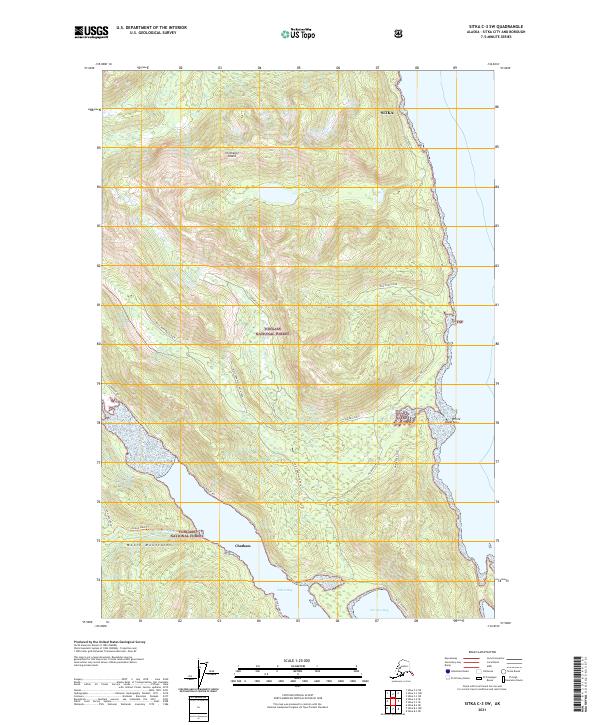 USGS Topographic Map – Sitka C-3 SW